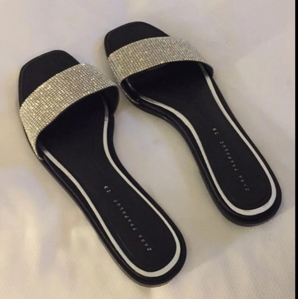 Zara rhinestone slides - Picture 2 of 3